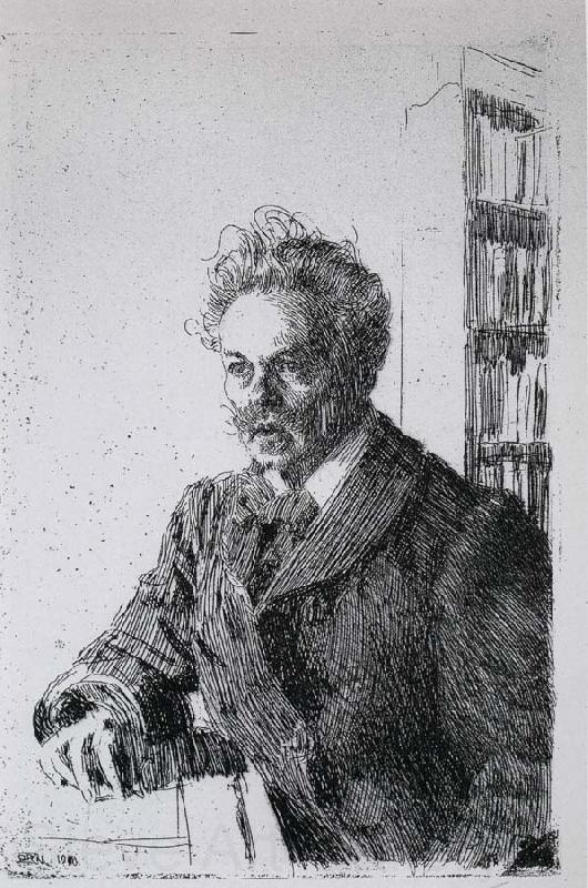 Anders Zorn August Strindberg.